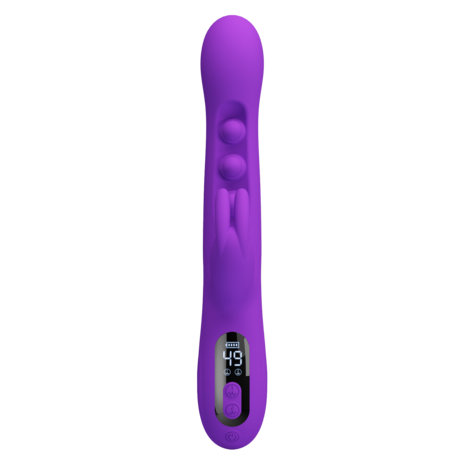Pretty Love - Sabien - Rabbit Vibrator met LED Display - Paars