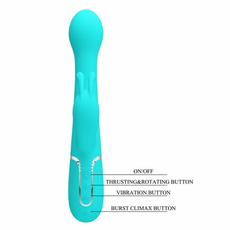 Pretty Love - Dejon - Rabbit Vibrator - Turquoise