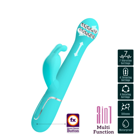 Pretty Love - Dejon - Rabbit Vibrator - Turquoise