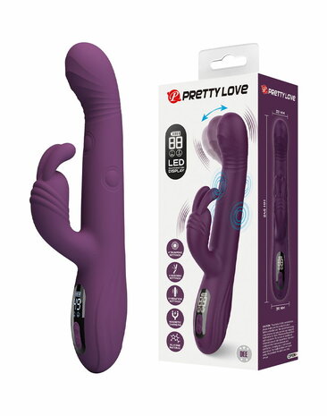 Pretty Love - Dee - Rabbit Vibrator met LED Display - Paars