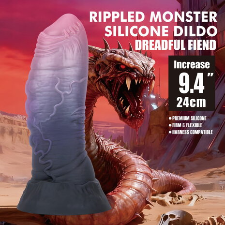 Power Monsters - Dreadful Fiend - Monster Dildo - 24 cm - Multicolour