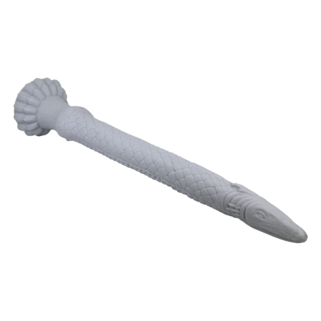 Power Monsters - Basilisk - Taps Toelopende Fantasie Dildo - Grijs