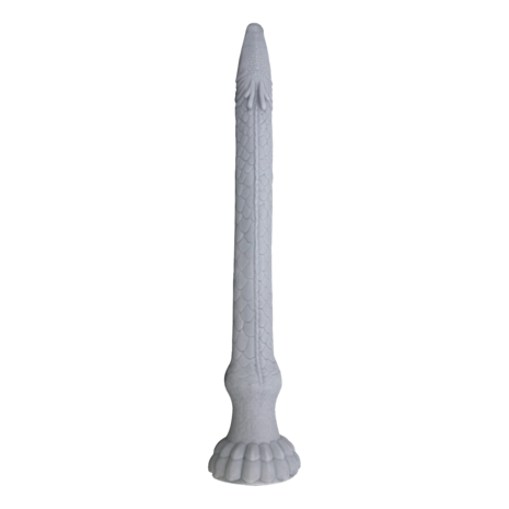 Power Monsters - Basilisk - Taps Toelopende Fantasie Dildo - Grijs