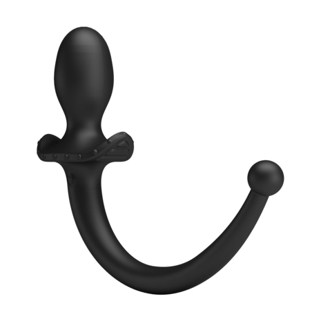 Mr. Play - Super Power - Vibrerende Hondenstaart Buttplug  met Afstandsbediening - Zwart