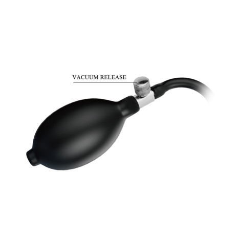 Power Monsters - Ebon Leviathan - Opblaasbare Buttplug - 18 cm - Multicolour