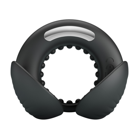 Pretty Love - Quentin - Vibrerende Cockring met Dubbele Motor - Zwart