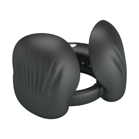 Pretty Love - Quentin - Vibrerende Cockring met Dubbele Motor - Zwart