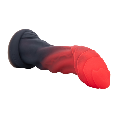 Power Monsters - Infernal Goliath - Monster Dildo - 25 cm - Zwart/Rood