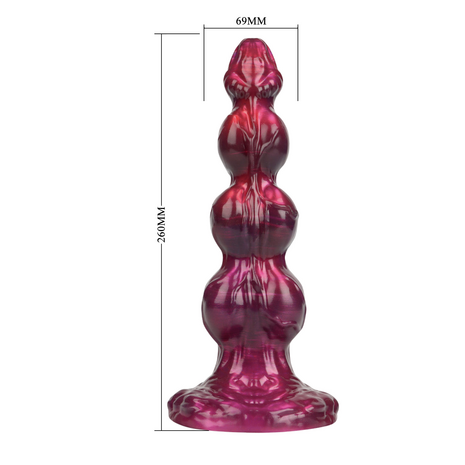 Power Monsters - Primal Beastlord - Monster Dildo - 26 cm - Rood/Roze