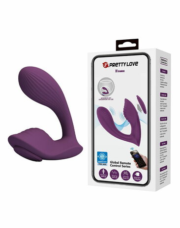 Pretty Love - Franz - Draagbare Vibrator - Panty Vibrator - Vibrerend Slipje - Paars