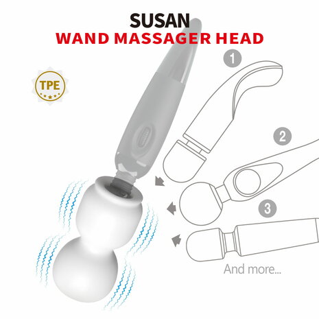 POWER - Susan - Wand Vibrator Opzetstuk - Wit