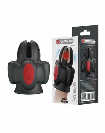 Pretty Love - Wyat - Penis Vibrator - Zwart/Rood