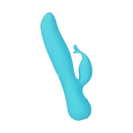 Swan - Kissing - Dual Action Rabbit Vibrator - Turquoise