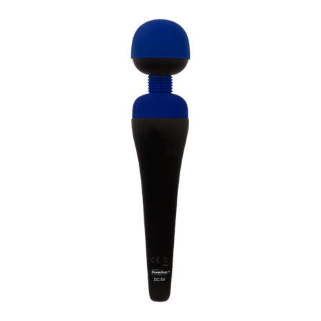 PalmPower - Recharge Wand Massager - Flexibele Kop - Blauw/Zwart