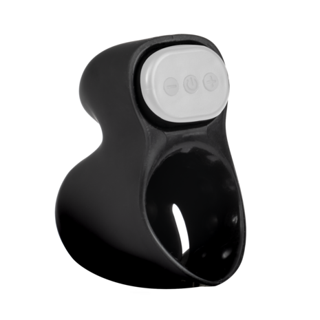 Rimba Electro Play - E-Stim Penis Head Stimulator - Bi-Polair - Zwart