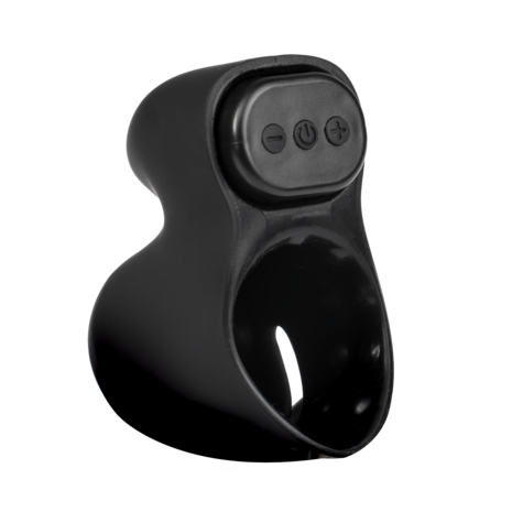 Rimba Electro Play - E-Stim Penis Head Stimulator - Bi-Polair - Zwart