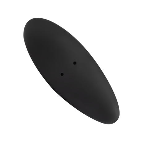 Rimba Electro Play - E-Stim Geribbelde Buttplug - Bi-Polair - Zwart