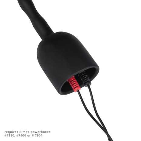 Rimba Electro Play - E-Stim Urethrale Dilator - Bi-Polair - Zwart