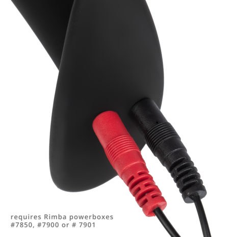 Rimba Electro Play - E-Stim Anaal Plug - E-Stim Prostaat Plug - Bi-Polair - Zwart