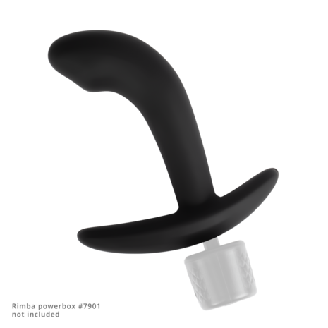 Rimba Electro Play - E-Stim Anaal Plug - E-Stim Prostaat Plug - Bi-Polair - Zwart