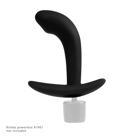 Rimba Electro Play - E-Stim Anaal Plug - E-Stim Prostaat Plug - Bi-Polair - Zwart