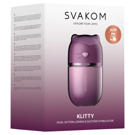 Svakom - Klitty - Likkende & Zuigende Clitoris Stimulator - Dusty Lavender