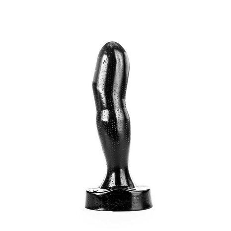 All Black - Grote Vingervormige Anaal Dildo - 32 x 6.7 cm - Zwart