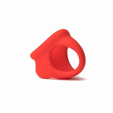 Sport Fucker - Cock Chute - Rekbare Cockring en Ballenspreider - Liquid Siliconen - Rood