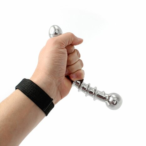 Kiotos - Curve Steel Dildo Twisted - Dildo met Ribbels - RVS