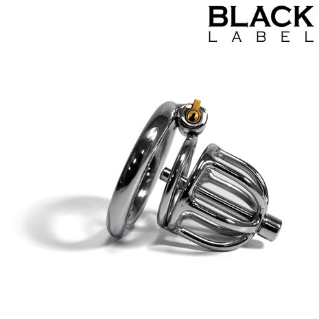 Black Label - The Knob Maker - Kuisheidskooi met Penisplug - RVS