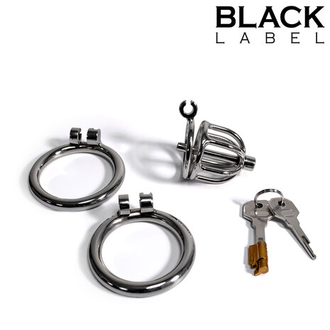 Black Label - The Knob Maker - Kuisheidskooi met Penisplug - RVS