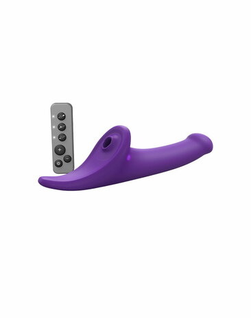 Strap-On-Me - Multi Orgasm Dildo - Strapless Strap-on met Luchtdruk Stimulatie - Paars - Small