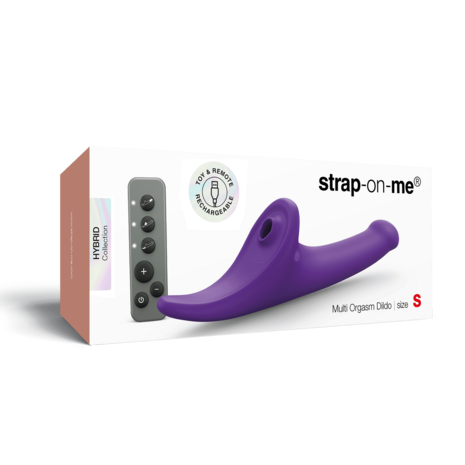 Strap-On-Me - Multi Orgasm Dildo - Strapless Strap-on met Luchtdruk Stimulatie - Paars - Small