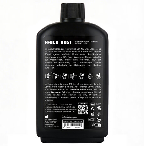 Fist Club - Ffuck Dust - Fisting Glijmiddel in Poedervorm - 100 gram