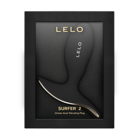 LELO - Surfer 2 - Unisex Vibrerende Anaalplug - Zwart
