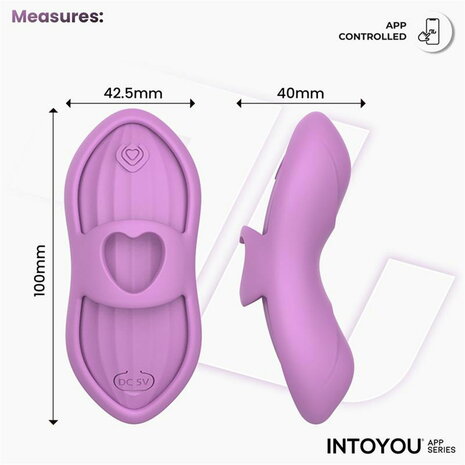 IY - Laia - Verwarmde Vingervibrator - Met App Control - Lila