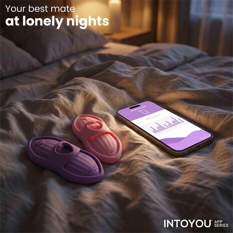 IY - Laia - Verwarmde Vingervibrator - Met App Control - Lila