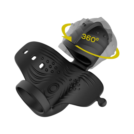 IY - Zonte - Roterende en Vibrerende Cap Masturbator - App Control &ndash; Zwart