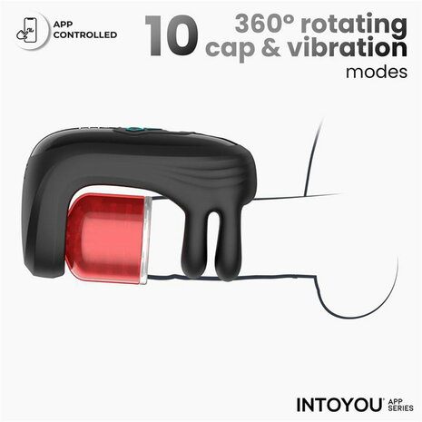 IY - Torky - Compressing Rotating Masturbator with App Control - Zwart