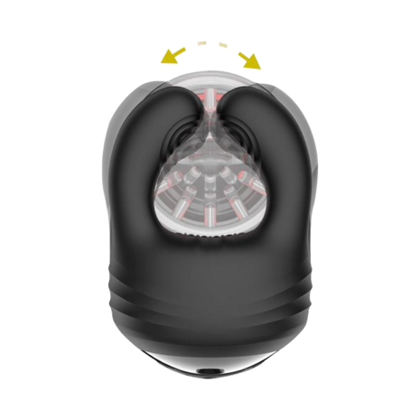 IY - Torky - Compressing Rotating Masturbator with App Control - Zwart