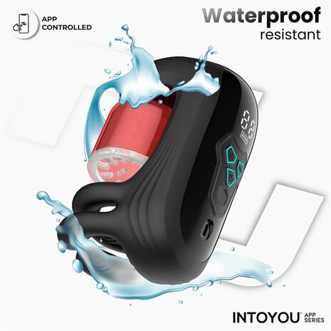 IY - Torky - Compressing Rotating Masturbator with App Control - Zwart