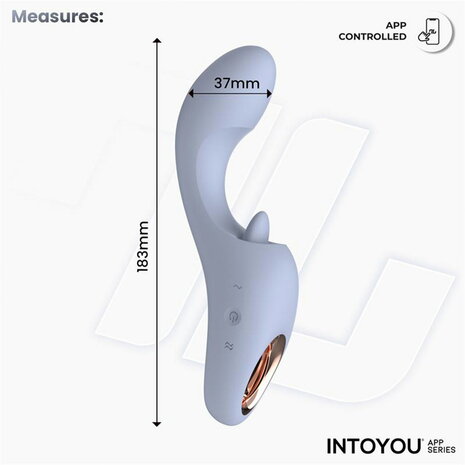 IY - Licky - Likkende Tong Vibrator - Met App Control - Lichtblauw