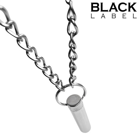 Black Label - Aroma Inhaler - RVS - Met Ketting