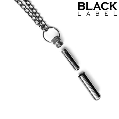 Black Label - Aroma Inhaler - RVS - Met Ketting