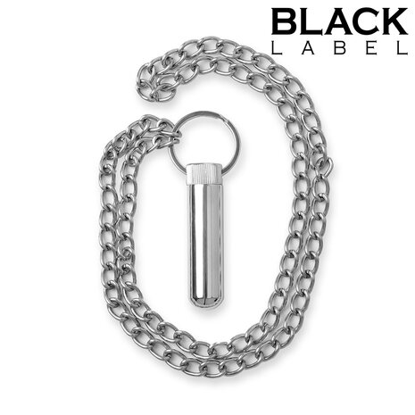 Black Label - Aroma Inhaler - RVS - Met Ketting