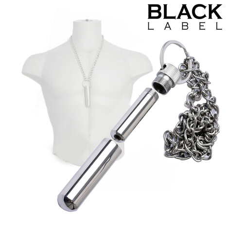 Black Label - Aroma Inhaler - RVS - Met Ketting