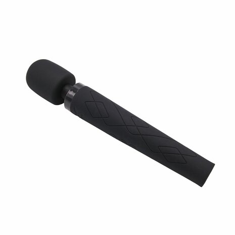Pixey Deluxe - Black Velvet - Wand Vibrator - Medium