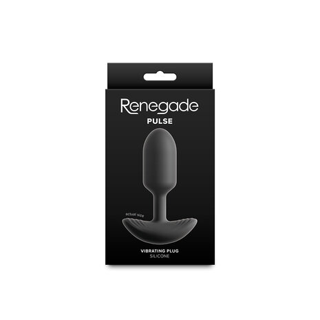 Renegade - Pulse - Vibrerende Buttplug - Zwart