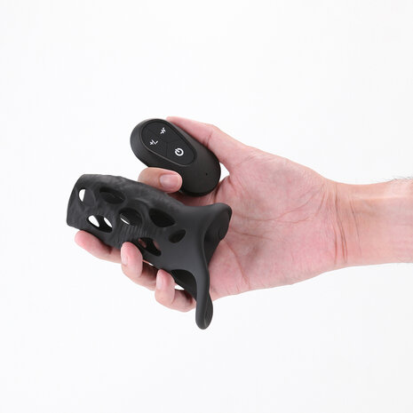 Renegade - Edge - Vibrerende Penis Sleeve met Afstandsbediening - Zwart