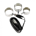 Rimba Electro Sex - Aluminium Cock Ringen Set uni-polair - 3 Stuks